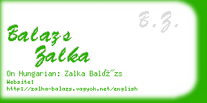 balazs zalka business card